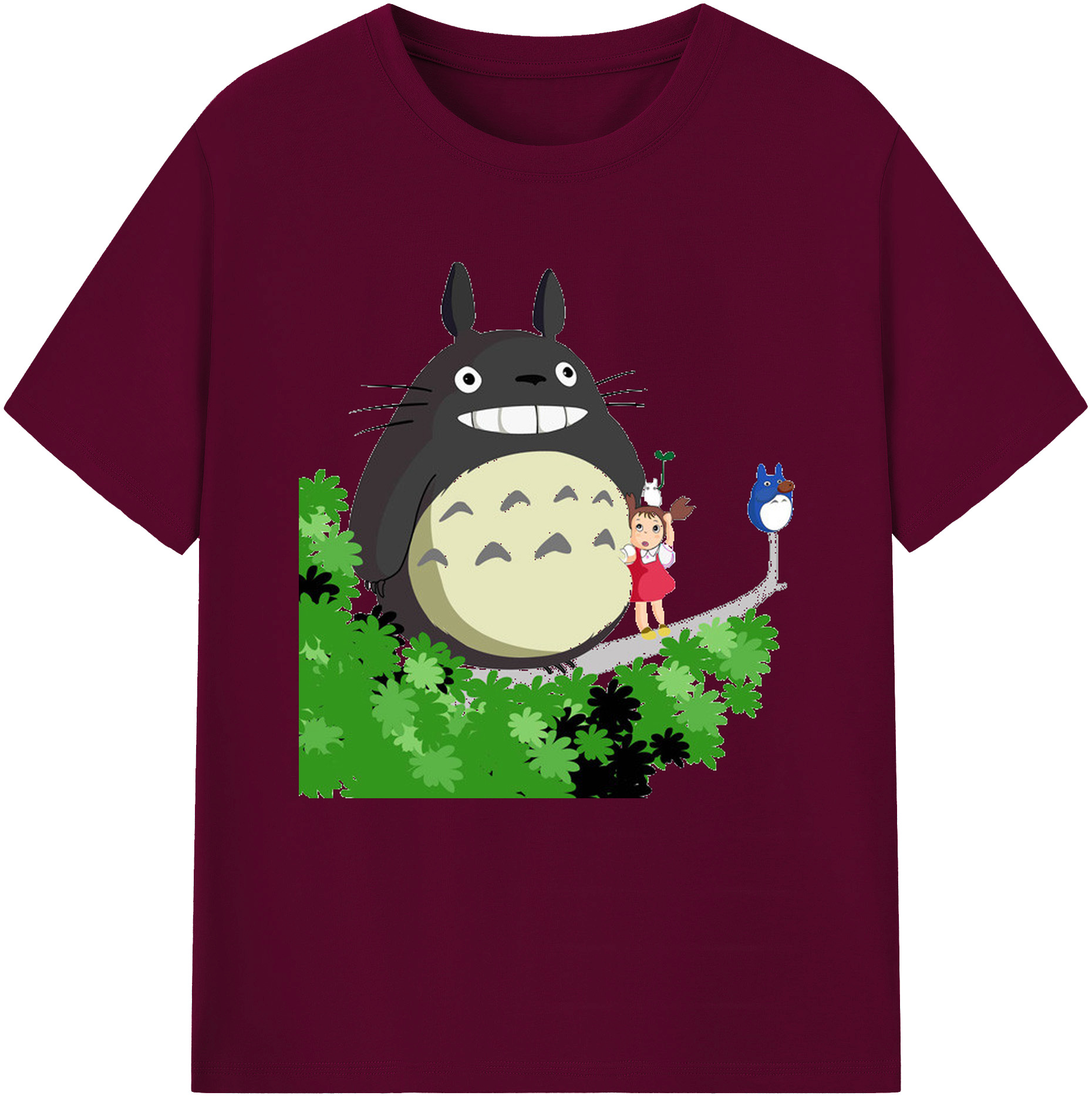 （画像用） となりのトトロ 草壁メイ 草壁サツキ My Neighbor Totoro Satsuki Kusakabe Mei Kusakabe レディースカジュアルプリントTシャツ（綿100％）